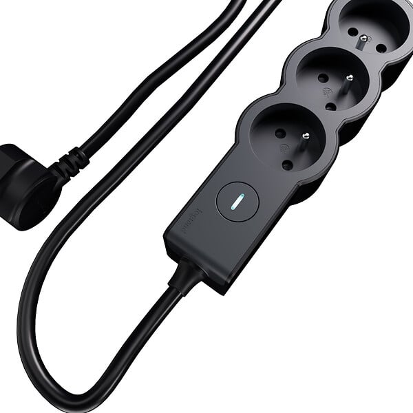 LEGRAND - Multiprise 5 prises 2P+T avec interrupteur - 3m - Noir - large