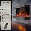 TECTAKE - Cheminée murale électrique LUCIANO noir - vignette