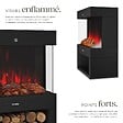 TECTAKE - Cheminée électrique noir - vignette