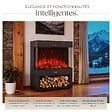 TECTAKE - Cheminée électrique noir - vignette
