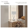TECTAKE - Lampe de table AVINA 60W gris chrome - vignette