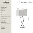 TECTAKE - Lampe de table AVINA 60W gris chrome - vignette