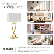 TECTAKE - Lampe de table AVINA 60W couleur laiton - vignette