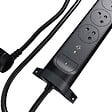 LEGRAND - Bloc rotatif 5 prises 2P+T - USB-C 20W - Noir 1.5m - vignette