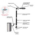LVZ - Pack Poêle à granules étanche LVZ LEANDRO 9 + Kit Conduit sortie Ventouse - - vignette