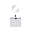 Ensemble Meuble de salle de bain + Miroir - Blanc - Largeur : 60cm - vignette