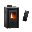 SANNOVER - Poêle à granulés étanche Anita 9,4 kW Noir Sannover - vignette