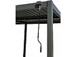 HABITAT ET JARDIN - Pergola bioclimatique autoportante en aluminium "Kensington" - 3 x 6 m - Gris - vignette