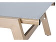 HABITAT ET JARDIN - Bain de soleil en aluminium imitation bois  "Elysia" - Gris clair - vignette