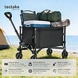 TECTAKE - Chariot pliable SMARTRIDER avec roues profilées et poignée télescopique noir - vignette