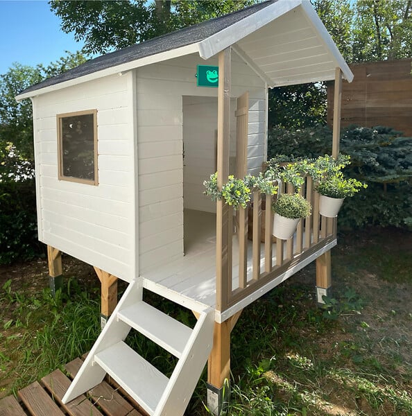 JARDIPOLYS - Cabane en bois Kangourou - Naturel - H.200xL.181xl.167cm - large