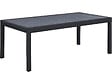HABITAT ET JARDIN - Table extensible et chaises de jardin en aluminium "Lagos" - 200/320 x 105 x 76 cm - 10 places - Gris foncé - vignette