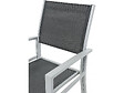 HABITAT ET JARDIN - Table extensible et chaises de jardin en aluminium "Lagos" - 200/320 x 105 x 76 cm - 10 places - Gris foncé - vignette