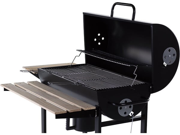 HABITAT ET JARDIN - Barbecue XXL charbon de bois "King" - 95 x 63 x 105 cm - Noir - large