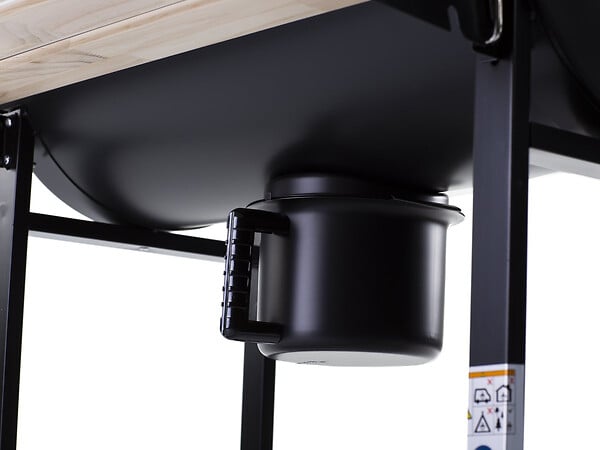 HABITAT ET JARDIN - Barbecue XXL charbon de bois "King" - 95 x 63 x 105 cm - Noir - large