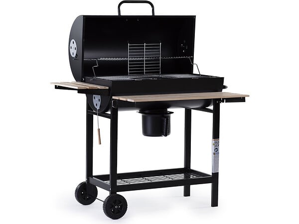 HABITAT ET JARDIN - Barbecue XXL charbon de bois "King" - 95 x 63 x 105 cm - Noir - large