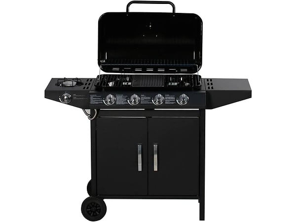 HABITAT ET JARDIN - Barbecue gaz "Festa 5" - 5 brûleurs dont 1 latéral - 12.9 Kw- Noir - large