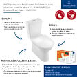 VILLEROY ET BOCH - WC à poser sans bride sortie horizontale O.novo Directflush avec abattant frein de chute + nettoyant - vignette