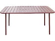 HABITAT ET JARDIN - Table jardin en métal "Bilbao" - 150 x 90 x 71 cm - Terracotta - vignette