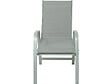 HABITAT ET JARDIN - Table extensible et chaises de jardin en aluminium "Lagos" - 200/320 x 105 x 76 cm - 10 chaises - Gris clair - vignette