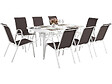 HABITAT ET JARDIN - Table et chaises de jardin en textilène "Cordoba XL 180" - Phoenix - 8 places - Taupe - vignette