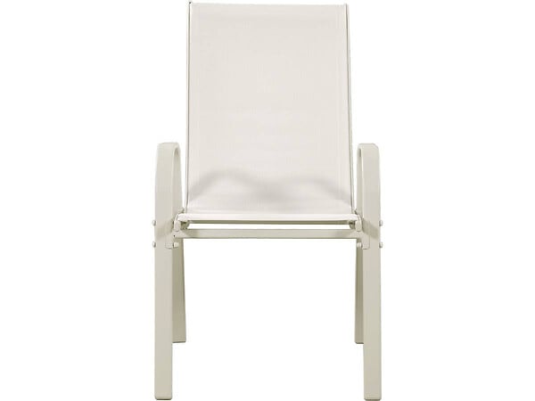 HABITAT ET JARDIN - Table et chaises de jardin en textilène "Cordoba XL 180"- Phoenix - 8 places - Ecru - large