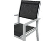 HABITAT ET JARDIN - Table extensible et chaises de jardin en aluminium "Lagos" - 200/320 x 105 x 76 cm - 12 chaises - Noir - vignette