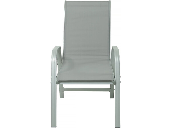 HABITAT ET JARDIN - Table extensible et chaises de jardin en aluminium "Lagos" - 140/280 x 90 x 76 cm - 8 places - Gris clair - large