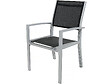 HABITAT ET JARDIN - Table extensible et chaises de jardin en aluminium "Lagos" - 200/320 x 105 x 76 cm - 10 chaises - Noir - vignette
