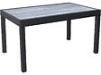 HABITAT ET JARDIN - Table extensible et chaises de jardin en aluminium "Lagos" - 140/280 x 90 x 76 cm - 10 places - Gris clair - vignette