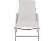 HABITAT ET JARDIN - Lot de 2 Bains de soleil en métal avec accoudoirs "Farniente" - Blanc - vignette