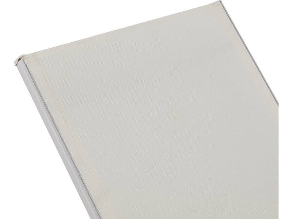 HABITAT ET JARDIN - Lot de 2 Bains de soleil en métal avec accoudoirs "Farniente" - Blanc - large
