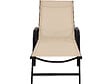 HABITAT ET JARDIN - Lot de 2 Bains de soleil en métal "Farniente" - Beige - vignette