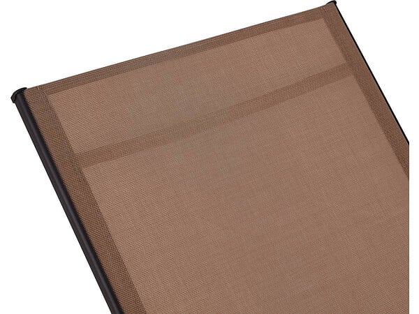 HABITAT ET JARDIN - Lot de 2 Bains de soleil en métal avec accoudoirs "Farniente" - Taupe - large
