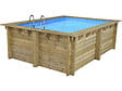 HABITAT ET JARDIN - Piscine bois rectangle " Caimans 140   " - 4.10 x 3.00 x 1.39 m - vignette
