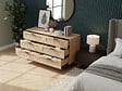 HABITAT ET JARDIN - Commode en bois et cannage "Harrison" - 120 x 40 x 75 cm - Beige - vignette