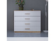HABITAT ET JARDIN - Commode "Selena" - Bois - 4 tiroirs - Blanc - vignette