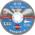 LEMAN - Disque à tronçonner métal et inox - Diam.115mm - 1,6mm - vignette