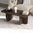 HABITAT ET JARDIN - Table basse en bois "Becaj" - 120 x 60 x 41 cm - Noyer - vignette