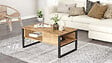 HABITAT ET JARDIN - Table basse en bois "ML34" - 100 x 59 x 44 cm - Pin atlantique - vignette