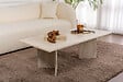 HABITAT ET JARDIN - Table basse en bois "Sabin" - 60 x 119 x 40 cm - Travertin - vignette