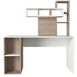 HABITAT ET JARDIN - Bureau en bois "Coral" - 140 x 60 x 153 cm - Cordoue blanche - vignette