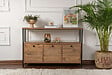 HABITAT ET JARDIN - Console en bois "Solace" - 120 x 29 x 77 cm - Pin atlantique Noir - vignette