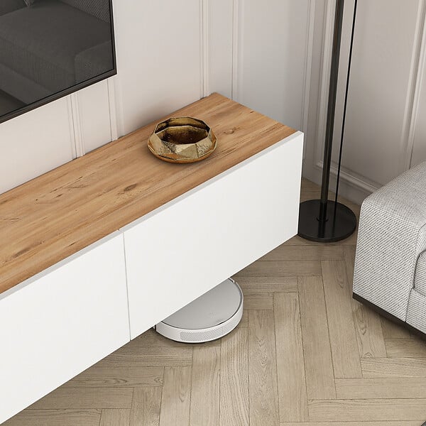 HABITAT ET JARDIN - Meuble TV en bois "West" - 150 x 32 x 30 cm - Pin blanc de l'Atlantique - large