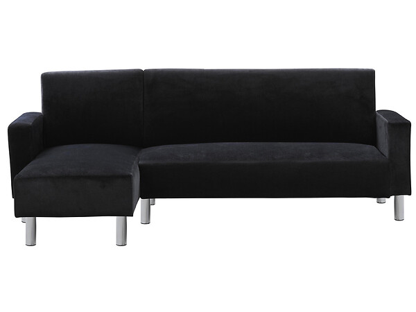 HABITAT ET JARDIN - Canapé d'angle tissu réversible "Rio" - 4 places - Gris anthracite - large