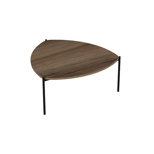 HABITAT ET JARDIN - Table basse en bois "Lenny" - 90 x 89 x 40 cm - Noyer - large