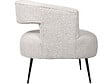 HABITAT ET JARDIN - Fauteuil en tissu bouclette "iris" - Blanc - vignette
