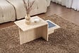 HABITAT ET JARDIN - Table basse en bois "Harmony" - 80 x 40 x 40 cm - Travertin - vignette