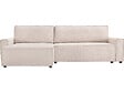 HABITAT ET JARDIN - Canapé d'angle convertible en tissu texturé "Montaigne" - 4 places - Beige - vignette