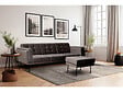 HABITAT ET JARDIN - Canapé d'angle reversible en velours "Noé" - 3 places - Gris - vignette